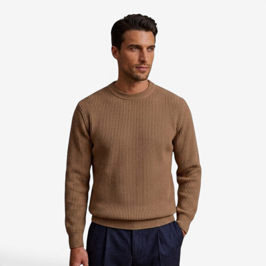 Jorvalore | Men's Soft Knit Crew Neck Jumper Everyday Wear