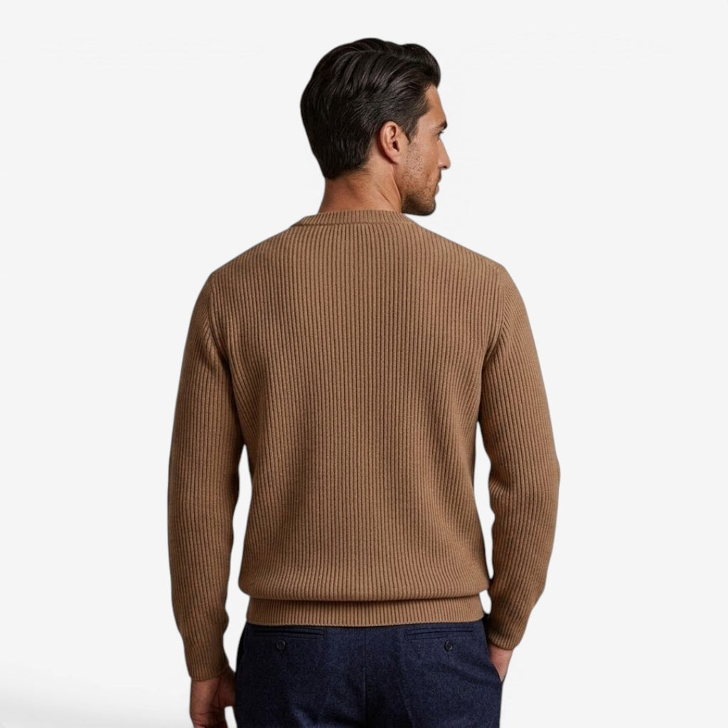 Jorvalore | Men's Soft Knit Crew Neck Jumper Everyday Wear