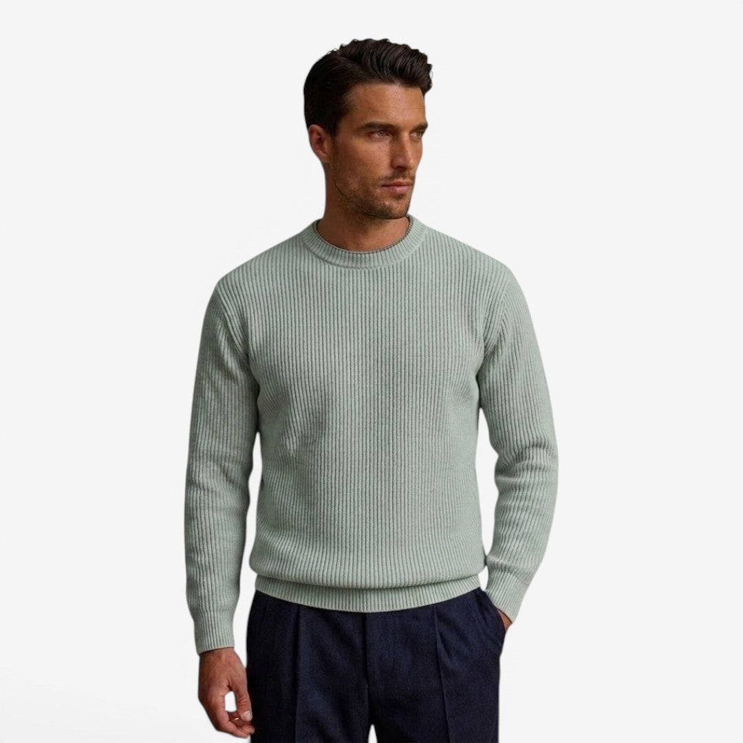 Jorvalore | Men's Soft Knit Crew Neck Jumper Everyday Wear
