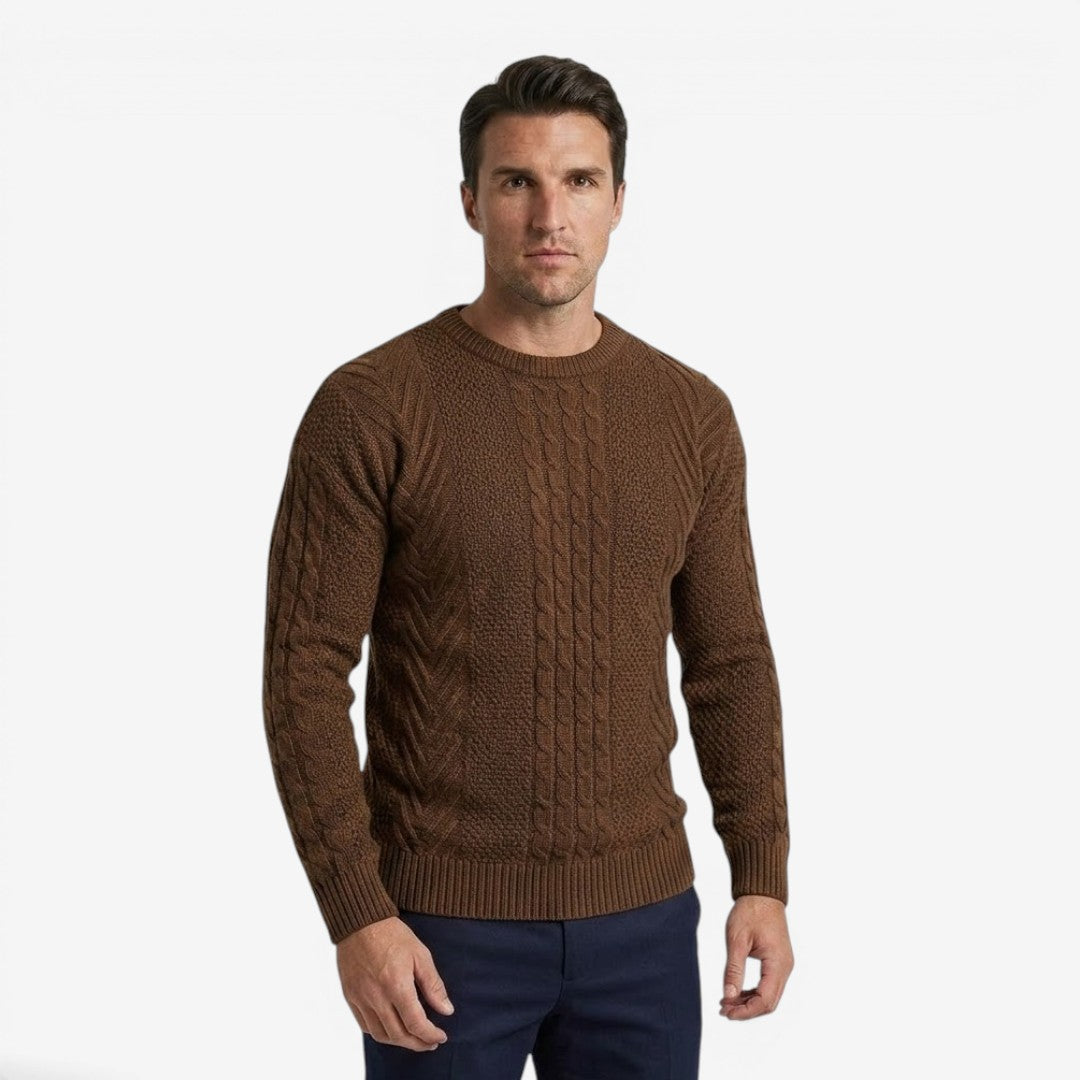 Jorvalore | Men's Soft Knit Crew Neck Jumper for Everyday Wear