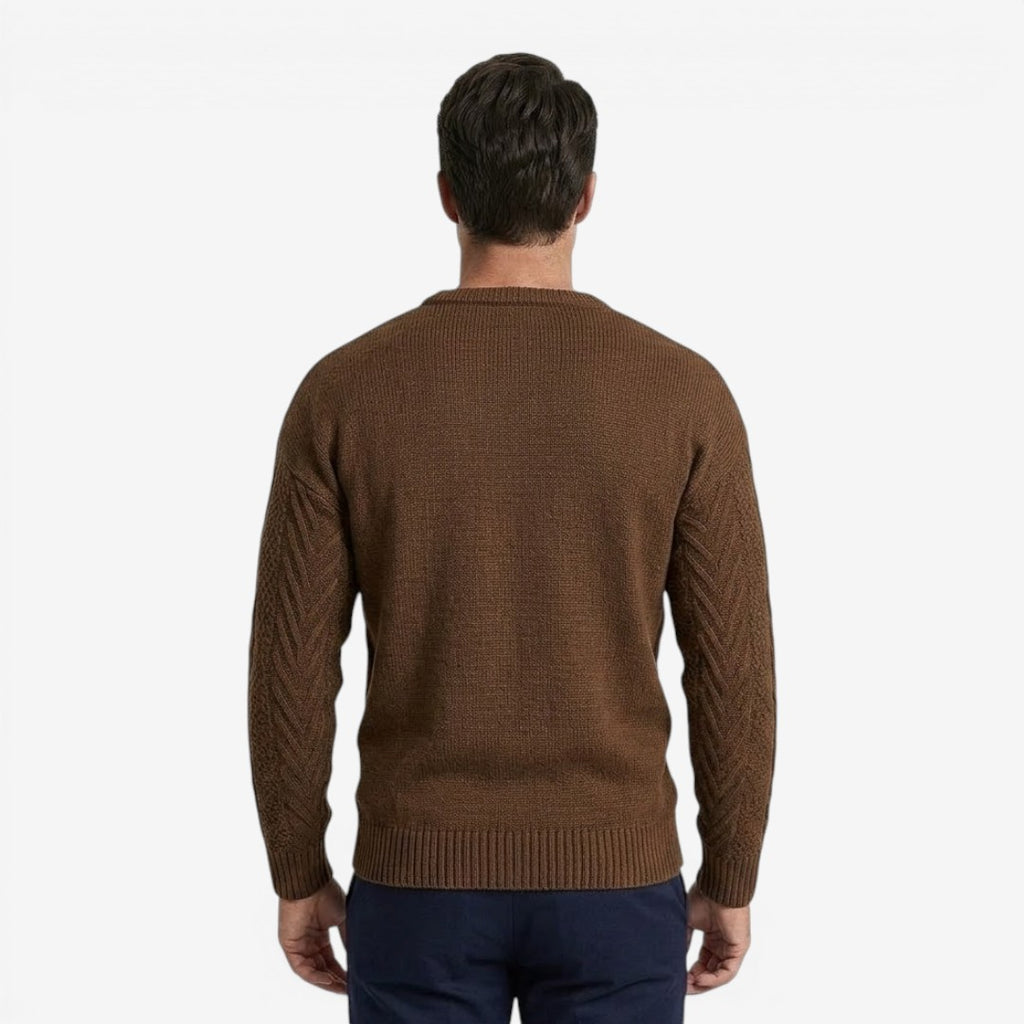 Jorvalore | Men's Soft Knit Crew Neck Jumper for Everyday Wear