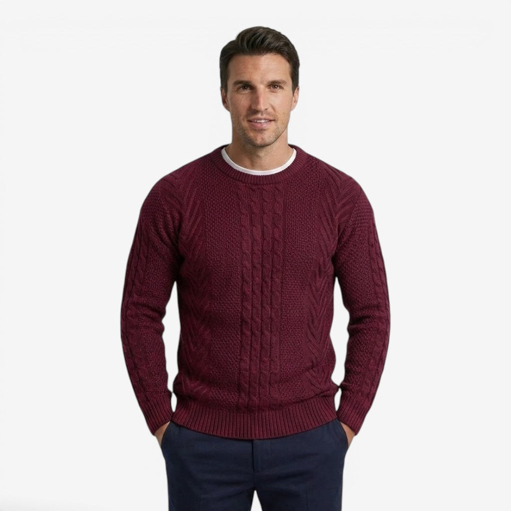 Jorvalore | Men's Soft Knit Crew Neck Jumper for Everyday Wear
