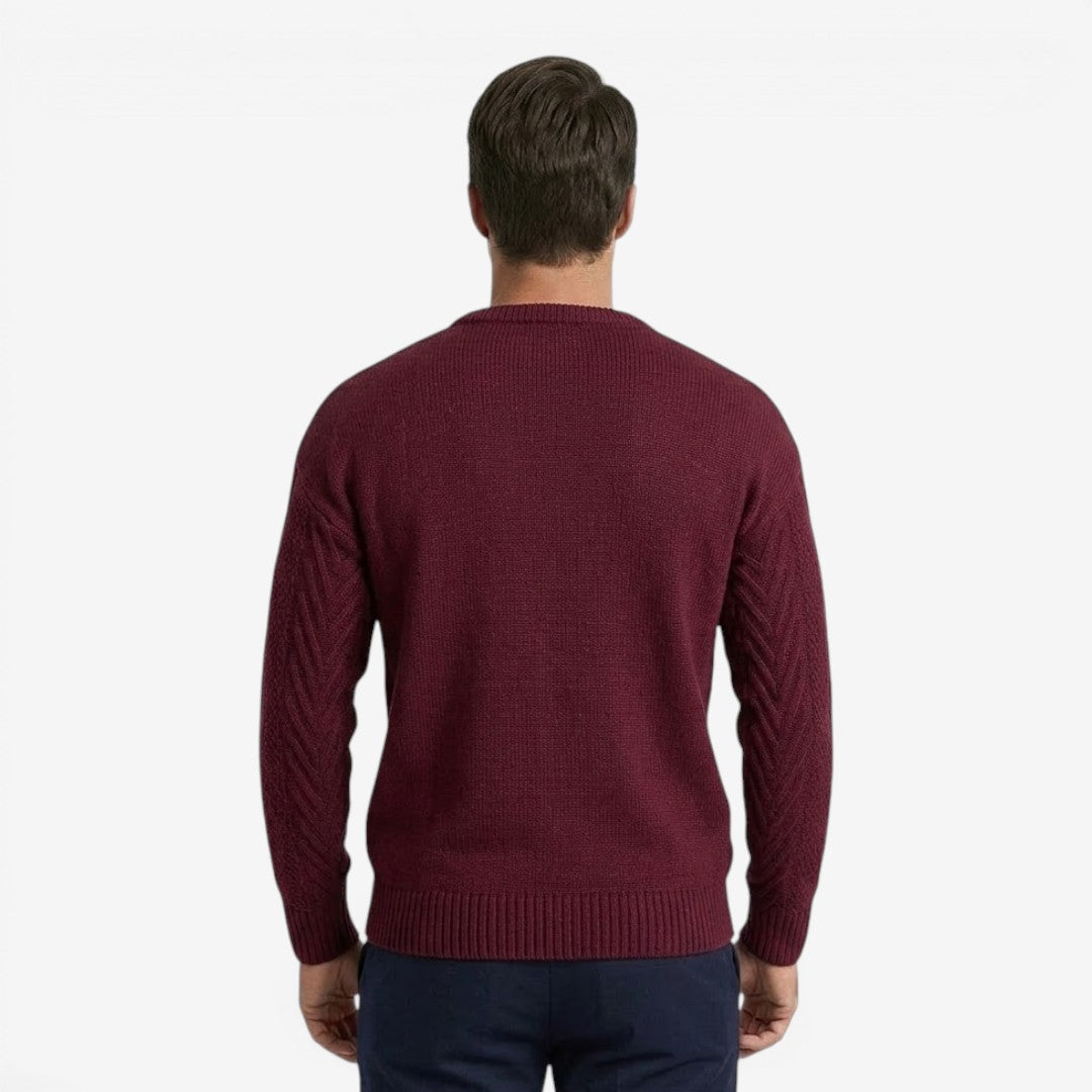 Jorvalore | Men's Soft Knit Crew Neck Jumper for Everyday Wear