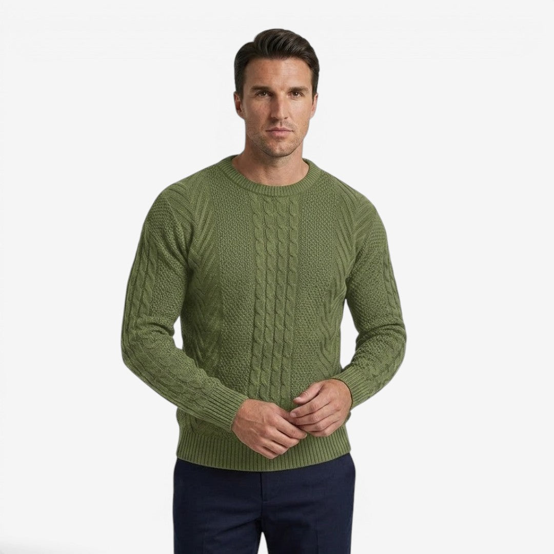 Jorvalore | Men's Soft Knit Crew Neck Jumper for Everyday Wear