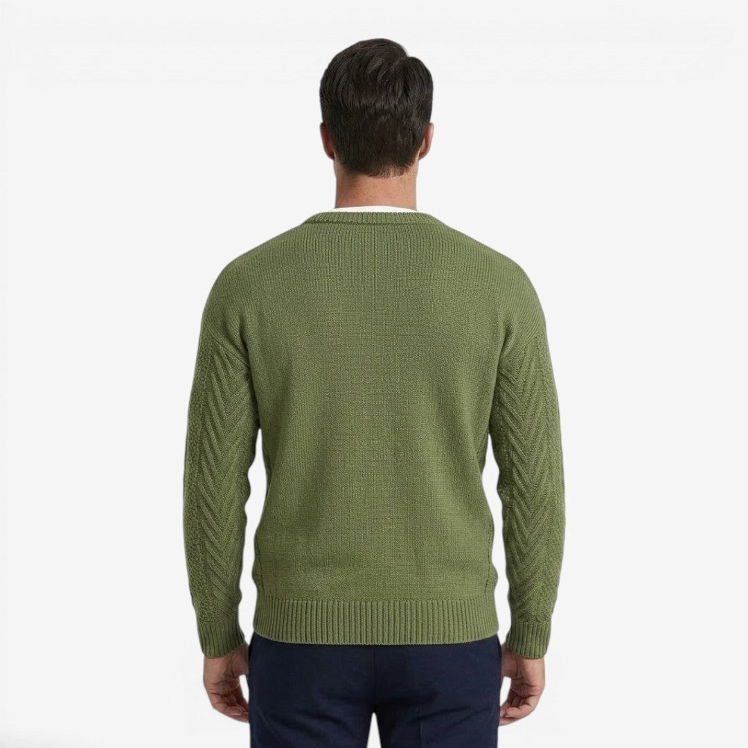 Jorvalore | Men's Soft Knit Crew Neck Jumper for Everyday Wear