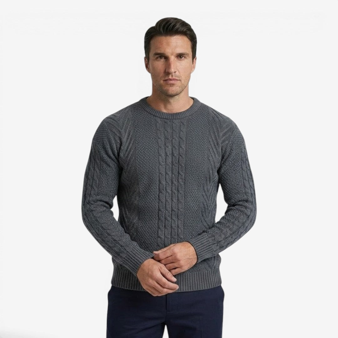 Jorvalore | Men's Soft Knit Crew Neck Jumper for Everyday Wear