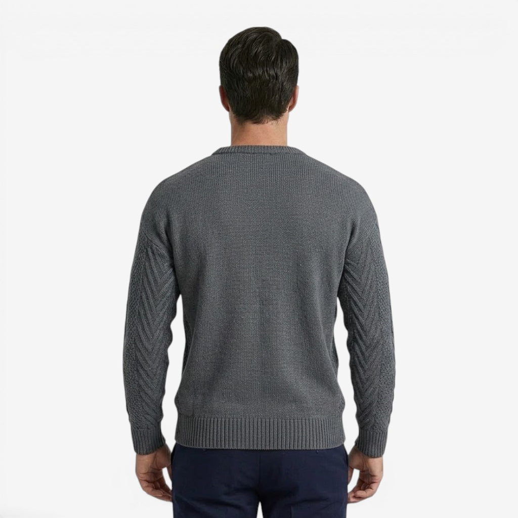 Jorvalore | Men's Soft Knit Crew Neck Jumper for Everyday Wear