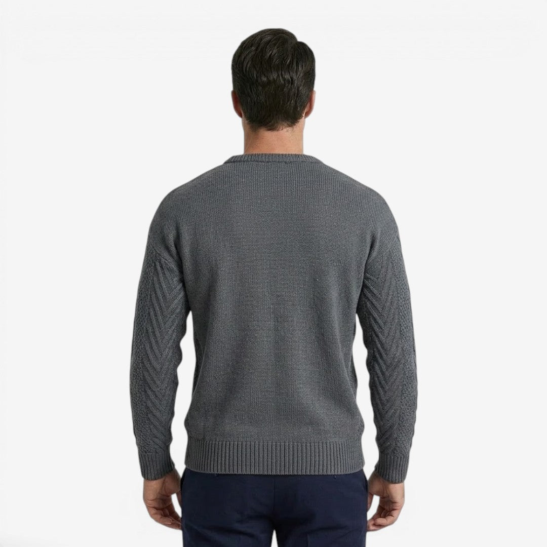 Jorvalore | Men's Soft Knit Crew Neck Jumper for Everyday Wear