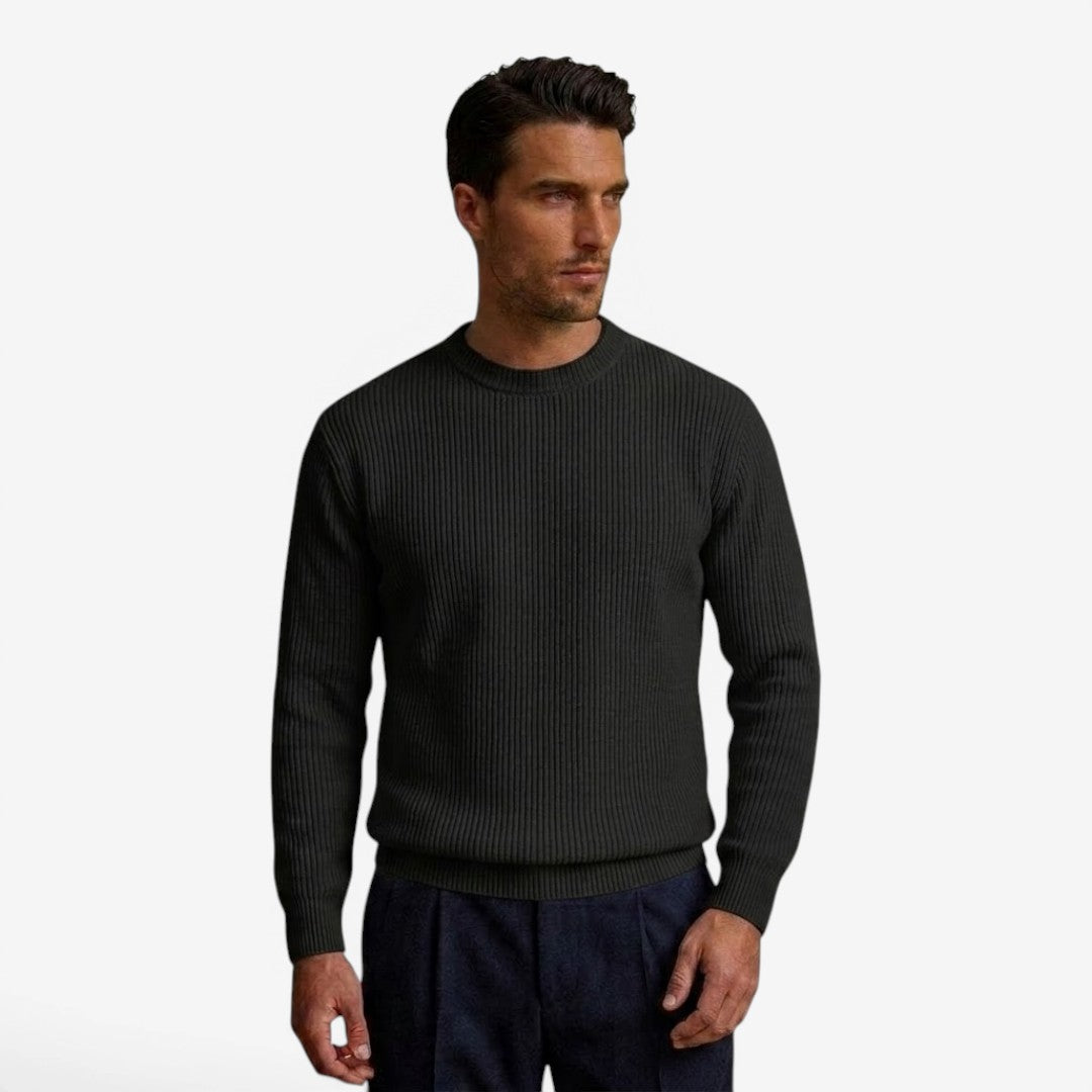 Jorvalore | Men's Soft Knit Crew Neck Sweatshirt Everyday Wear