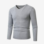 Jorvalore | Men’s Soft Slim Fit V-Neck Sweatshirt Classic Casual Style