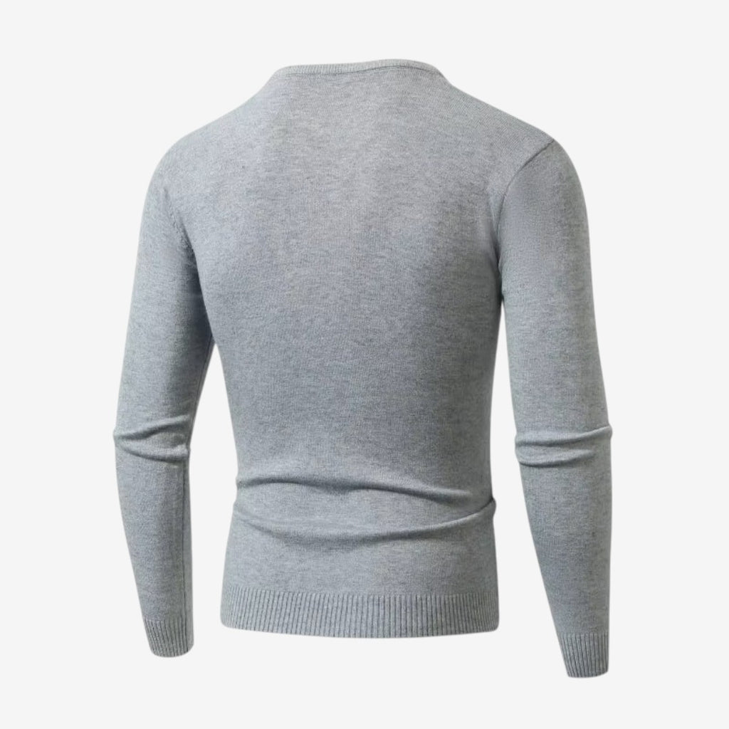 Jorvalore | Men’s Soft Slim Fit V-Neck Sweatshirt Classic Casual Style