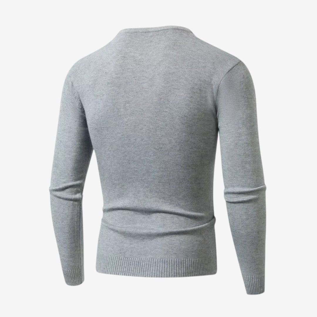 Jorvalore | Men’s Soft Slim Fit V-Neck Sweatshirt Classic Casual Style