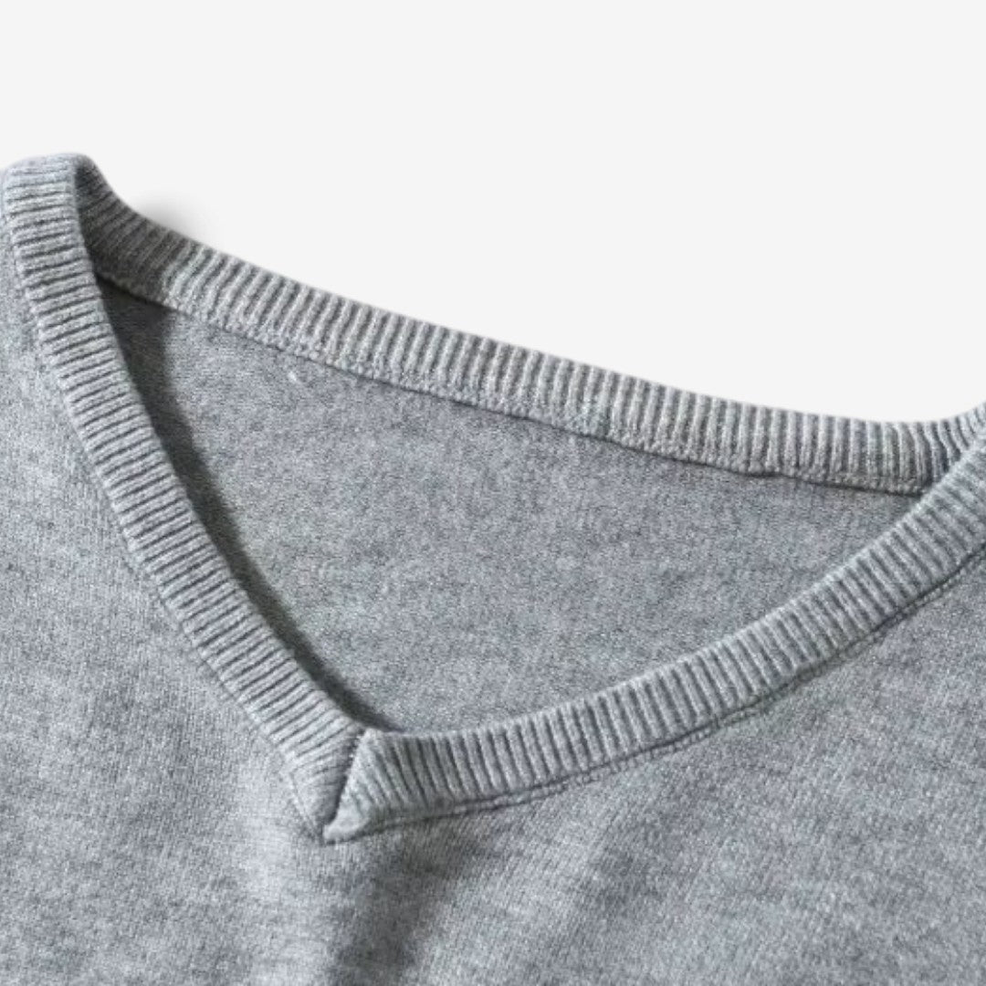 Jorvalore | Men’s Soft Slim Fit V-Neck Sweatshirt Classic Casual Style