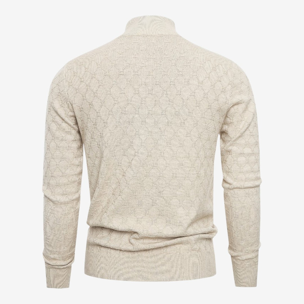 Jorvalore | Men's Soft Stretch Quarter Zip Jumper with Stand Collar