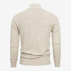 Jorvalore | Men's Soft Stretch Quarter Zip Jumper with Stand Collar