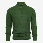 Jorvalore | Men's Soft Stretch Quarter Zip Jumper with Stand Collar