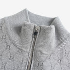 Jorvalore | Men's Soft Stretch Quarter Zip Jumper with Stand Collar