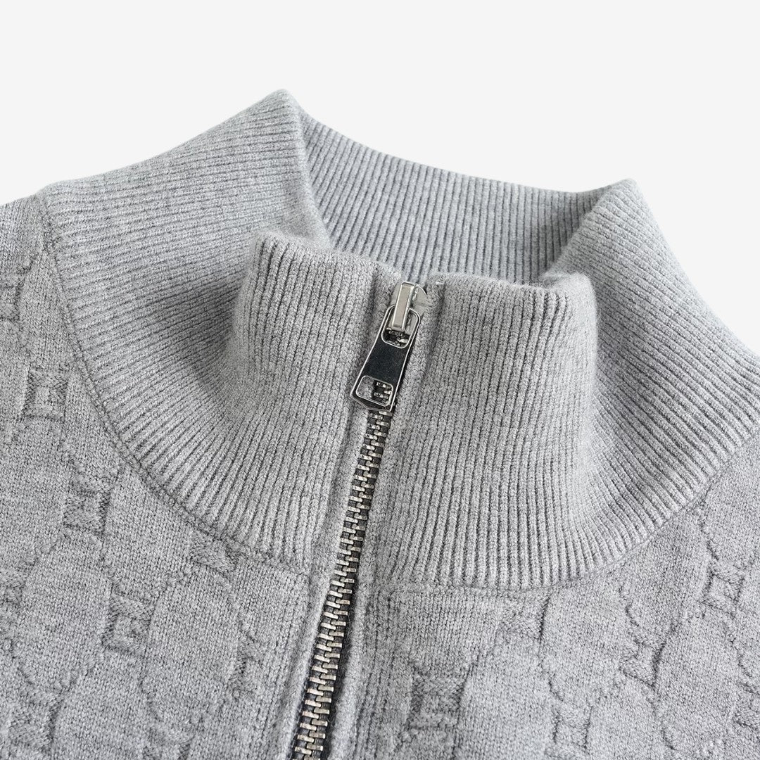 Jorvalore | Men's Soft Stretch Quarter Zip Jumper with Stand Collar