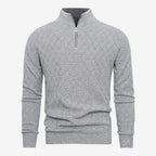 Jorvalore | Men's Soft Stretch Quarter Zip Jumper with Stand Collar