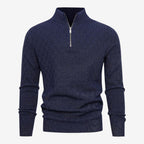 Jorvalore | Men's Soft Stretch Quarter Zip Jumper with Stand Collar
