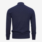 Jorvalore | Men's Soft Stretch Quarter Zip Jumper with Stand Collar