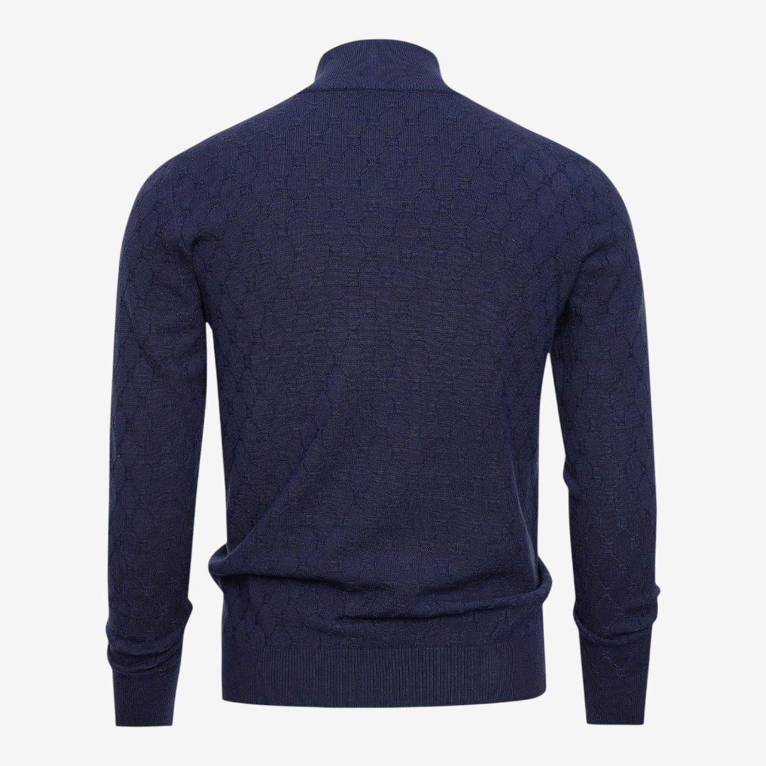 Jorvalore | Men's Soft Stretch Quarter Zip Jumper with Stand Collar