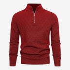 Jorvalore | Men's Soft Stretch Quarter Zip Jumper with Stand Collar