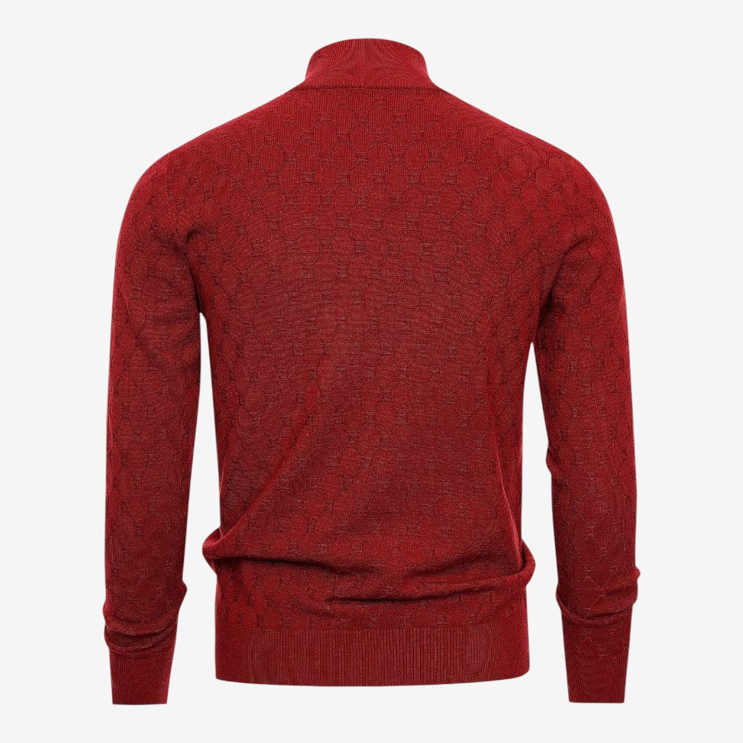Jorvalore | Men's Soft Stretch Quarter Zip Jumper with Stand Collar