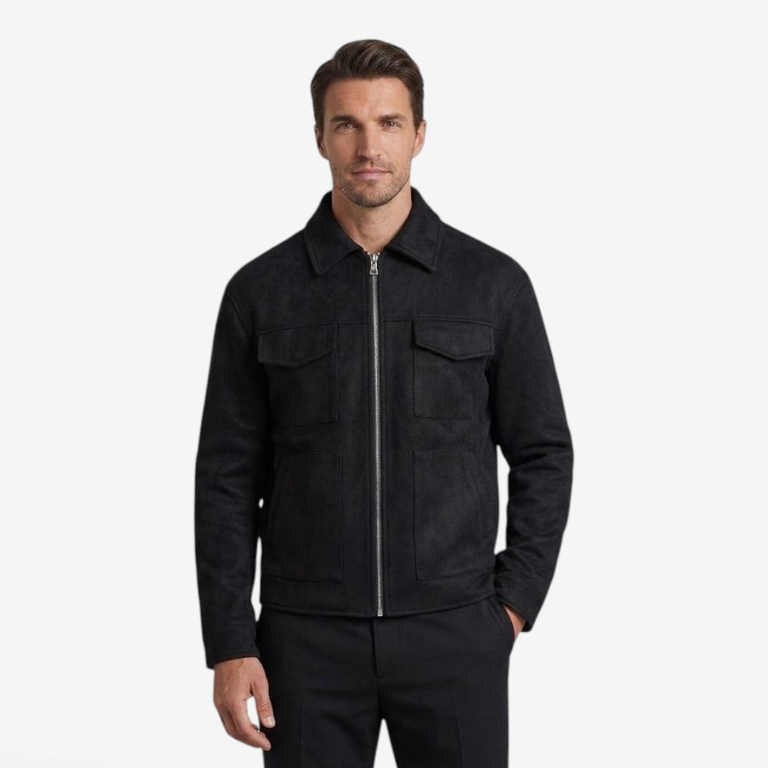 Jorvalore | Men’s Stand Collar Zip Jacket Lightweight Everyday Outerwear