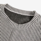 Jorvalore | Men's Striped Crew Neck Knit Jumper for Everyday Wear