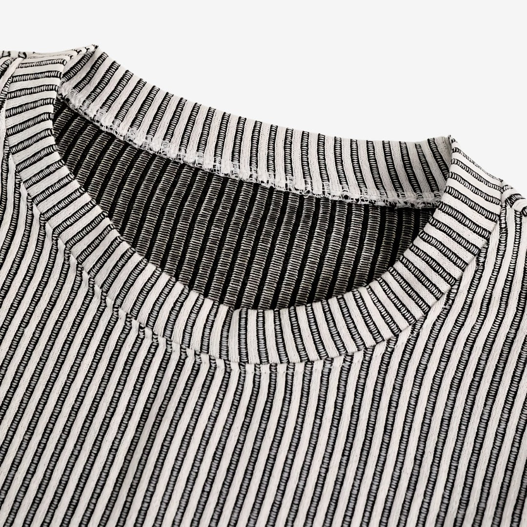 Jorvalore | Men's Striped Crew Neck Knit Jumper for Everyday Wear