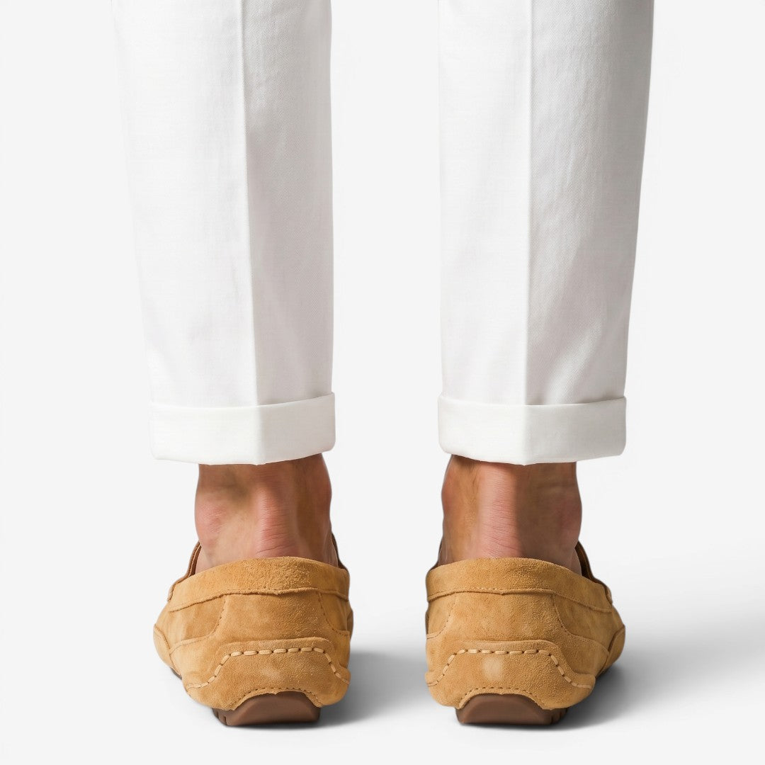 Jorvalore | Men’s Suede Driving Loafers Slip-On Summer Shoes