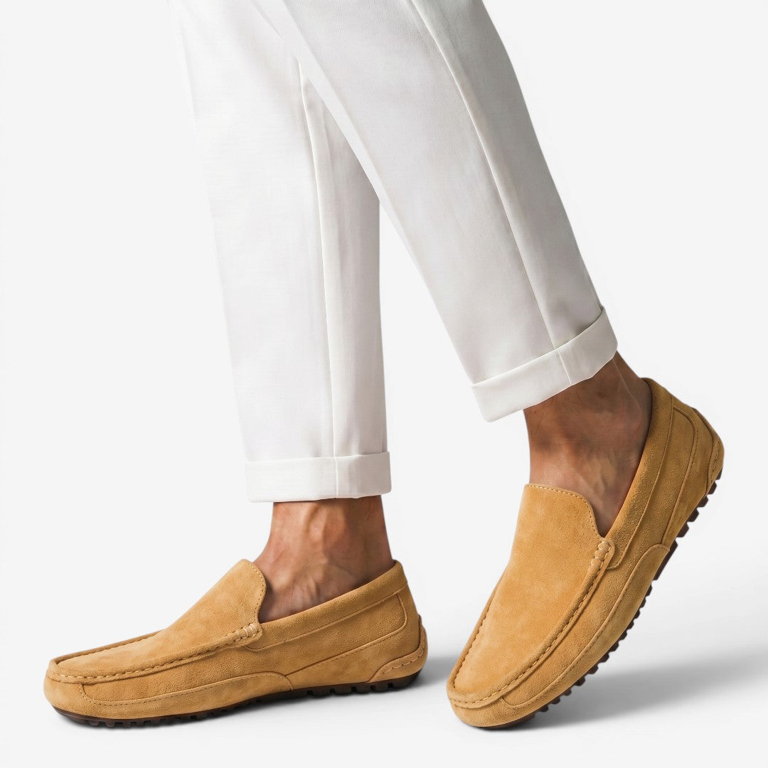 Jorvalore | Men’s Suede Driving Loafers Slip-On Summer Shoes