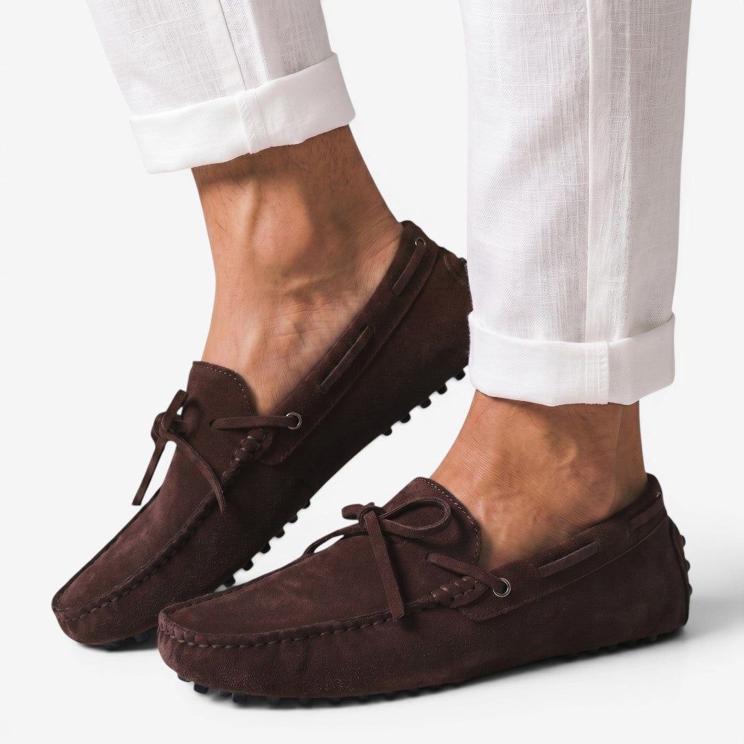 Jorvalore | Men's Suede Driving Loafers for Summer Casual Wear