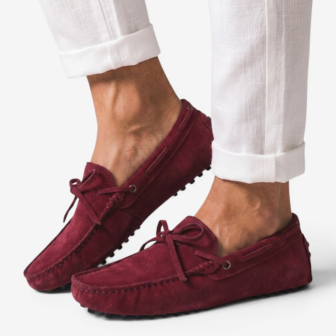 Jorvalore | Men's Suede Driving Loafers for Summer Casual Wear