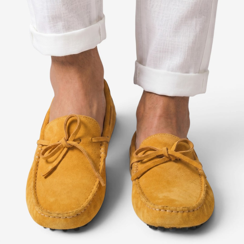 Jorvalore | Men's Suede Driving Loafers for Summer Casual Wear