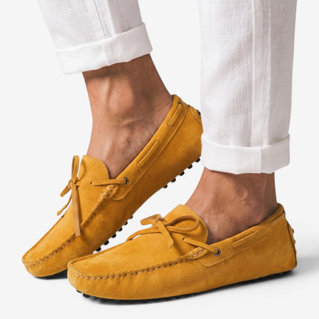 Jorvalore | Men's Suede Driving Loafers for Summer Casual Wear
