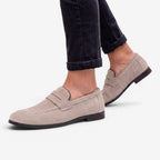 Jorvalore | Men’s Suede Loafers Comfortable Slip-On Shoes for Weddings