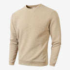 Jorvalore | Men's Textured Sweatshirt Long Sleeve Casual Pullover