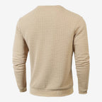 Jorvalore | Men's Textured Sweatshirt Long Sleeve Casual Pullover