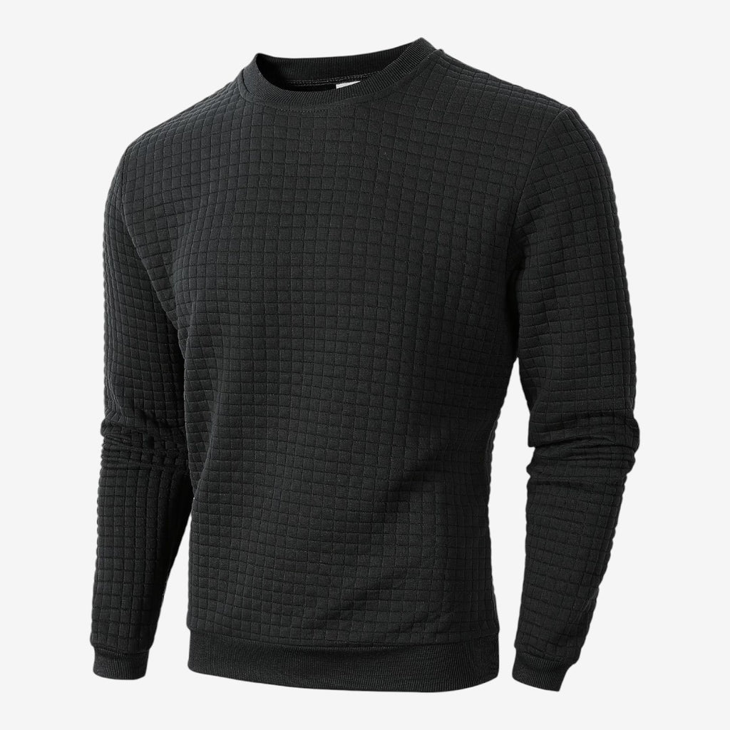 Jorvalore | Men's Textured Sweatshirt Long Sleeve Casual Pullover