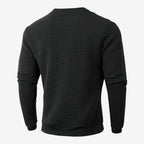 Jorvalore | Men's Textured Sweatshirt Long Sleeve Casual Pullover