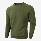 Jorvalore | Men's Textured Sweatshirt Long Sleeve Casual Pullover