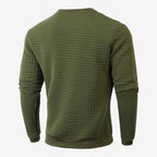 Jorvalore | Men's Textured Sweatshirt Long Sleeve Casual Pullover