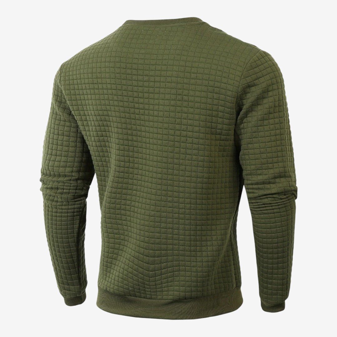 Jorvalore | Men's Textured Sweatshirt Long Sleeve Casual Pullover