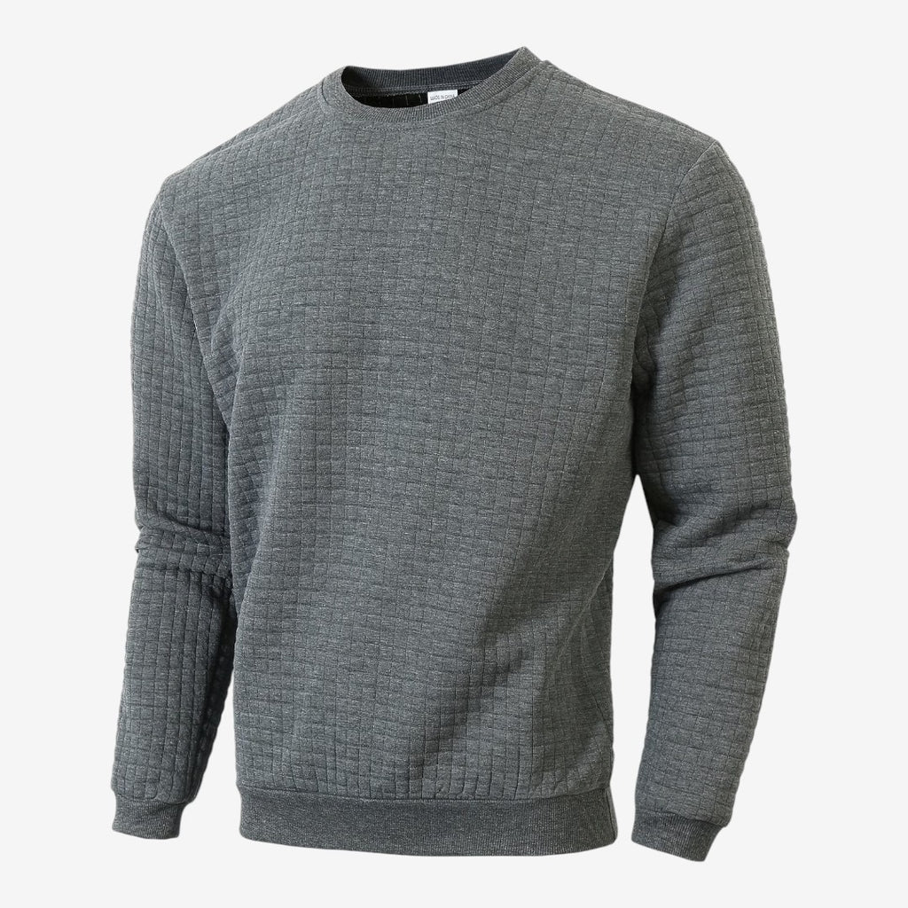Jorvalore | Men's Textured Sweatshirt Long Sleeve Casual Pullover
