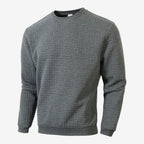 Jorvalore | Men's Textured Sweatshirt Long Sleeve Casual Pullover