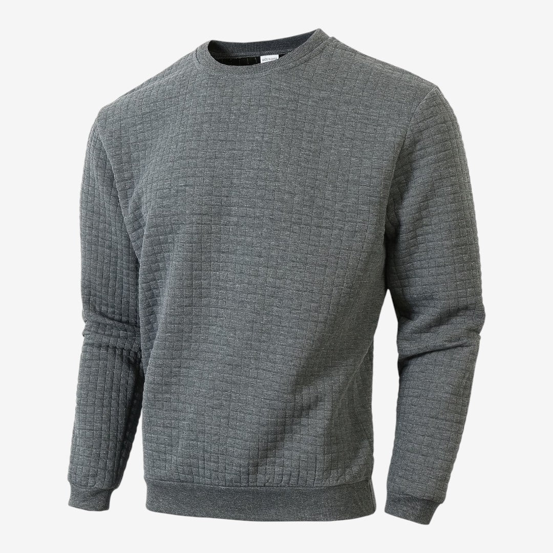 Jorvalore | Men's Textured Sweatshirt Long Sleeve Casual Pullover