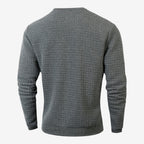 Jorvalore | Men's Textured Sweatshirt Long Sleeve Casual Pullover