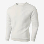 Jorvalore | Men's Textured Sweatshirt Long Sleeve Casual Pullover